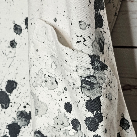 Snapdragon & Twig Paint Splatter Button Front Swing Tunic - Picture 5 of 12